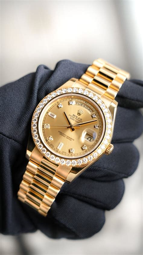 rolex day date ladies gold|rolex day date 41mm gold.